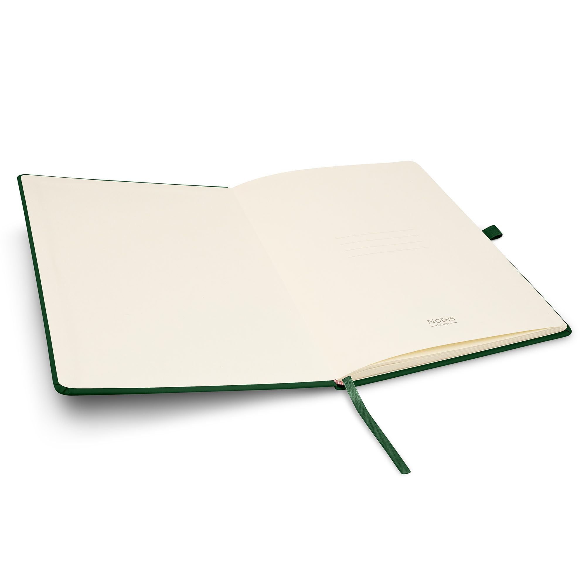 Notes London Eco A4 Notebook with Lined Pages, Pen Loop, Ribbon, Date Marks and Paper Pocket, Pocket Hardback Journal, Note - Image 3