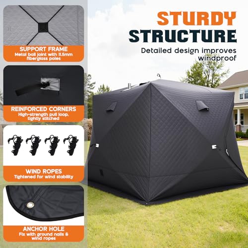 Albott Outdoor Sauna Tent with Wood Stove