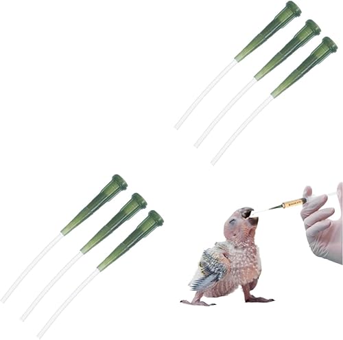 balacoo Kit de manguera de alimentación de pájaros de 6 piezas, herramientas de alimentación suaves para pájaros recién nacidos para fácil limpieza