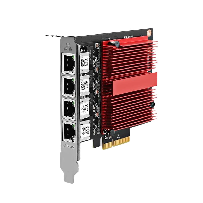 Tarjeta Ethernet PCIe de 2,5 G con chip Intel I226, adaptador de red Gigabit de 2500 Mbps a PCIE X4 X8 X16 NIC, tarjeta PCI Express Gigabit Ethernet para Windows 10/11/Linux/PVE/ESXi
