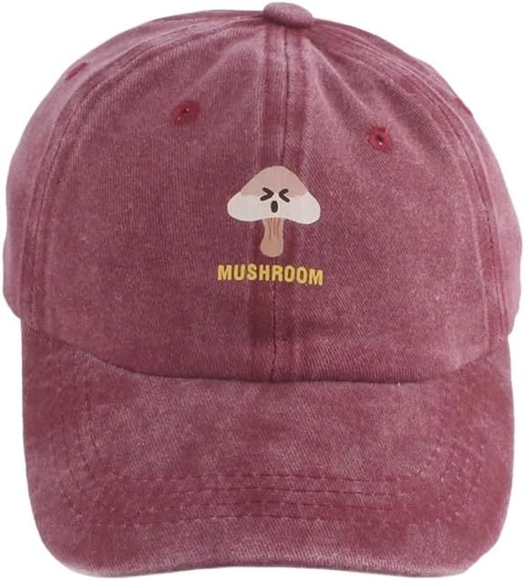 Cartoon Adjustable Baseball Cap Baby Summer Washed Denim Sun Protection Snapback Cap Cute Sun Hats 2-6Y