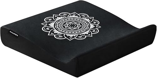 Zafu - Juego de cojines de meditación de terciopelo, espuma de alta densidad, almohadas de piso grandes de 26.4 pulgadas, funda extraíble lavable