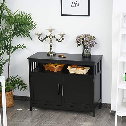image for HOMCOM Kitchen Console Table/Buffet Sideboard/Wooden Storage Table wit