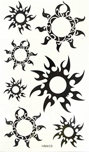 MapofBeauty Sun Temporary Waterproof Body Tattoo Sticker (2 pcs/lot)