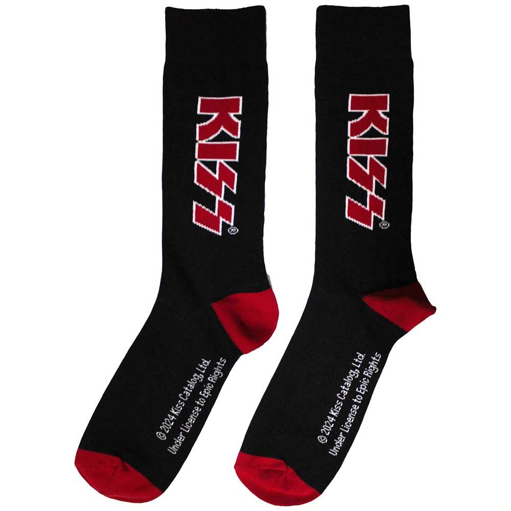 Rock Off officially licensed products KISS Red Band Logo Ankle Socks One Size