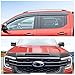 Bonnet Protector Bonnet Guard Trim +Window Visor Weathershield Compatible with Ford Ranger T9 2023 2024 Wildtrak XLT XL Next Gen Accessories