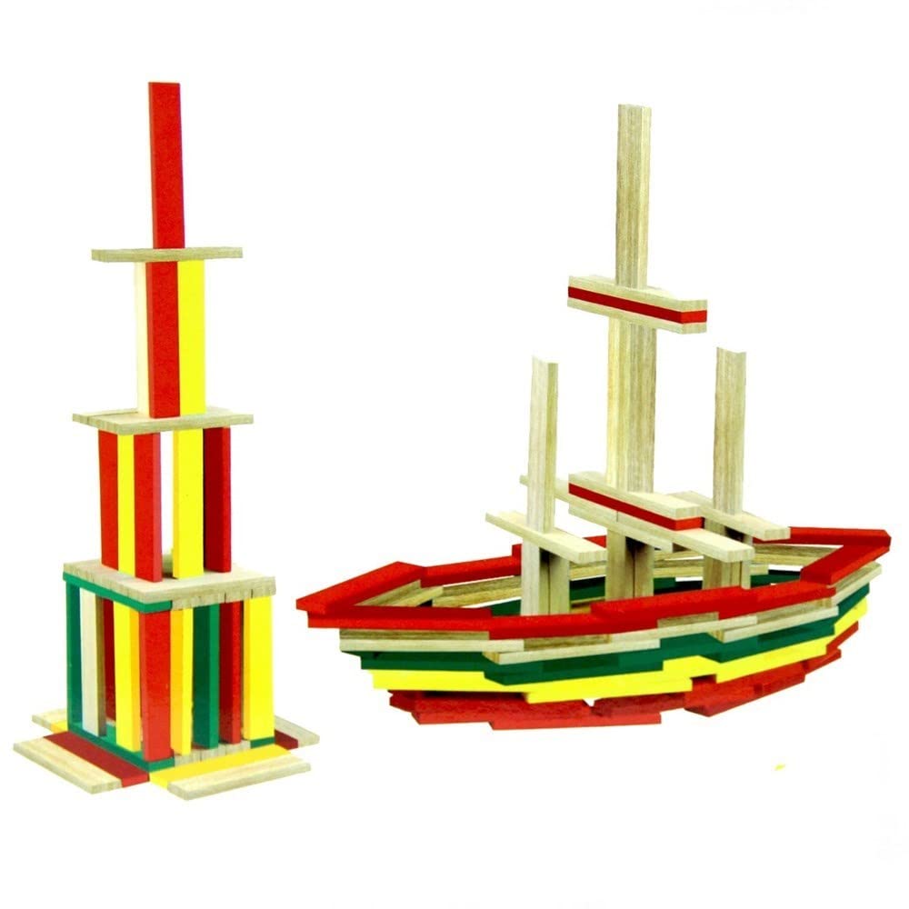 Playwood Kutuda Ahşap Sihirli Bloklar 100 Parça