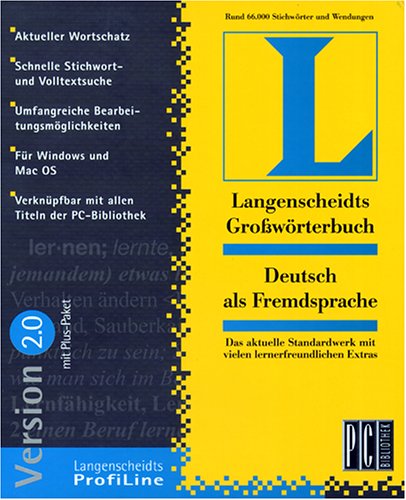 Langenscheidts Grosswoerterbuch Deutsch als Fremdsprache Auf CD-Rom (German Edition)