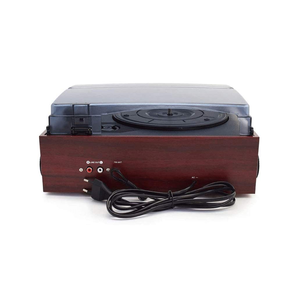 Giradischi, Giradischi con Altoparlanti Incorporati, Classico Lettore in Vinile in Legno Dischi in Vinile 33,45,78 Giri/min, Supporta Uscita RCA, Jack Cuffie