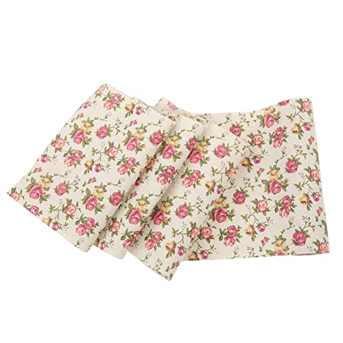 Fita de serapilheira com estampa de rosas Fita de serapilheira com estampa floral 11 pol. de largura