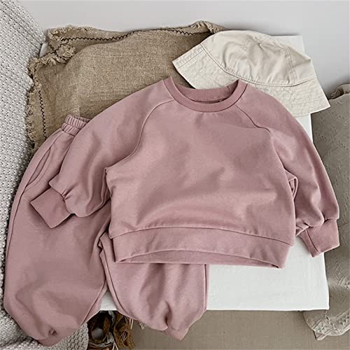 Infant Lightweight Solid Pullovers Round Neck Long Sleeve Casual Sweatshirts Unisex Boy Girl Fall Basic Loose Tops4