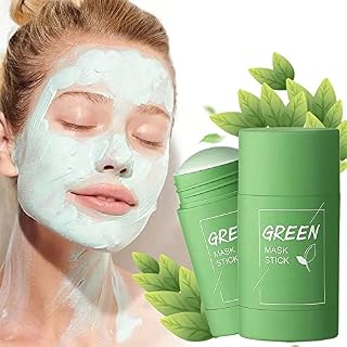 2PCS Green Tea Cleansing Mask Stick, Purifying Clay Stick Mask.Green Mask Stick,Green Tea Face Mask,Poreless Deep Cleanse Mask Stick for Blackhead Remover and Skin Care (Green tea)