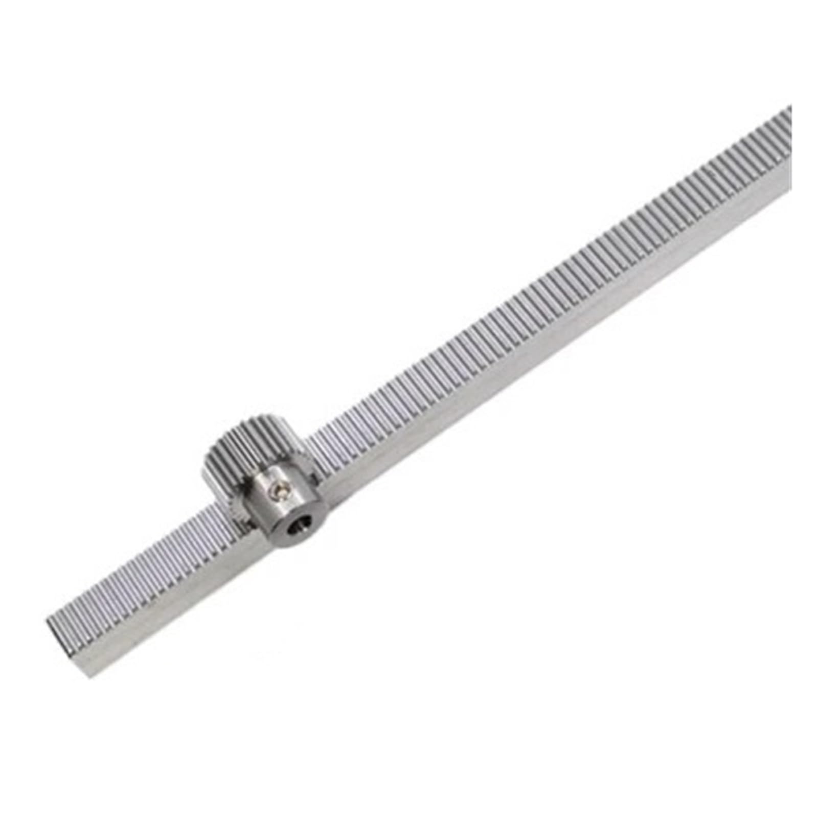 Spur Rack Steel High Precision 1pcs Stainless Steel Gear Rack Spur Gear Straight Rack 1 Module 20 Teeth Hole 6mm Pinion Gear(1M15x15-1m)