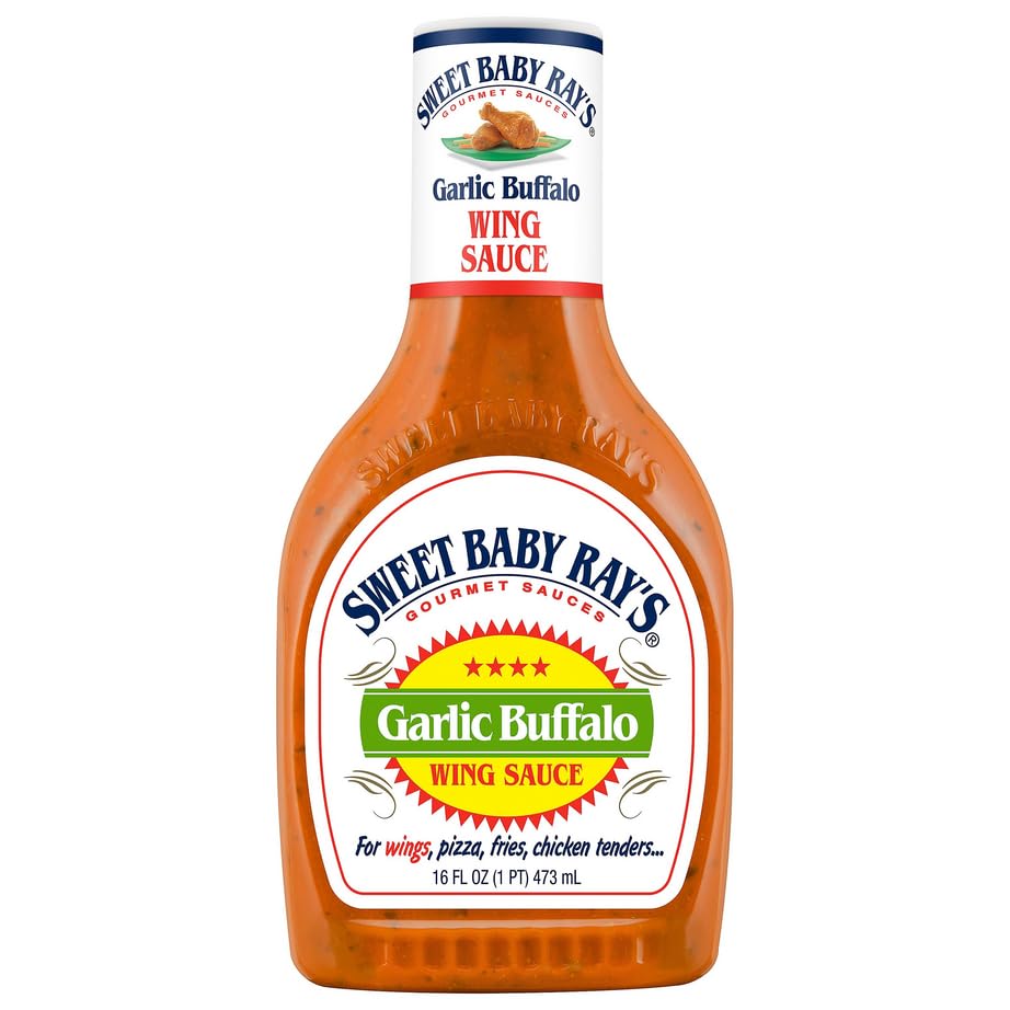 Sweet Baby Ray’s Garlic Buffalo Wing Sauce, 16 Fl Oz (Pack of 2) - Image 3