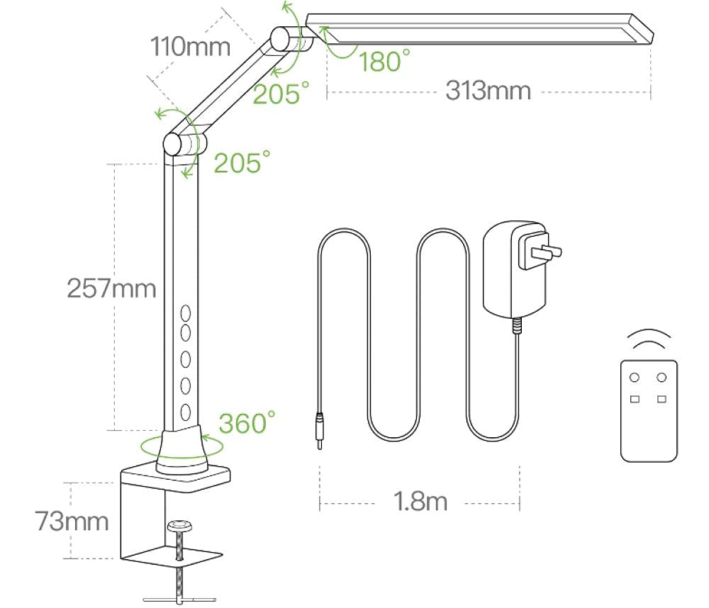 Luci A Clip Lampada Pinza Luce Da Lettura Luce Da Lettura Clip Led Braccio A Led Protezione Per Gli Occhi Desk Lampada Speciale Per Apprendimento Del Computer Schermo Per Computer Scrivania Pieghevole