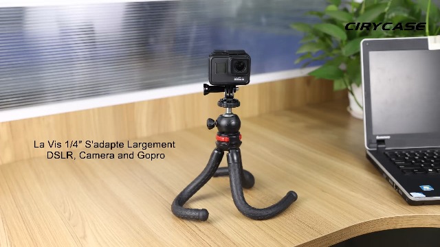 UTEBIT Trépied de téléphone Portable Rotatif à 360° - Flexible - avec télécommande sans Fil