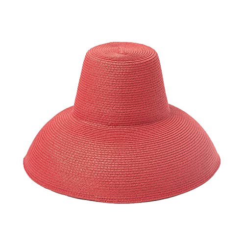 Chapeau soleil femme grand bord résistant au vent style paille plage