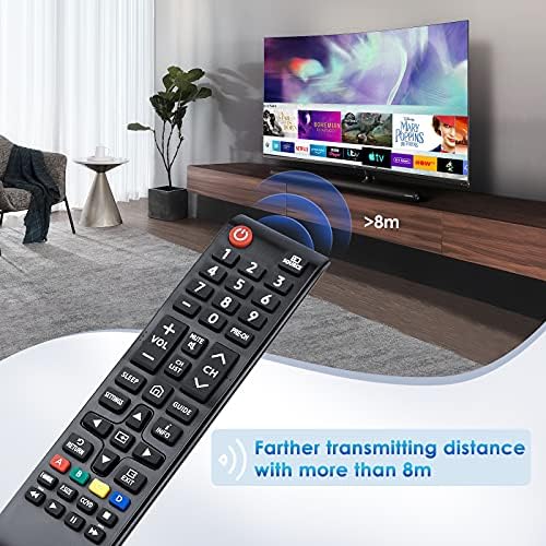 (Pack of 2) Universal Remote for Samsung TV Remote, Replacement for All Samsung Smart TV LED QLED UHD LCD HDTV Frame Curved 4K 8K 3D Series TV - 2