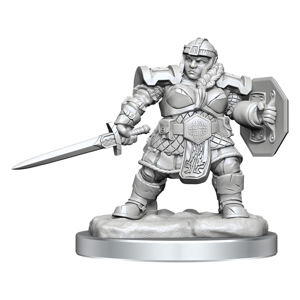 Dungeons & Dragons: Nolzurs Marvelous niemalowane miniatury - krasnoludzka wojowniczka