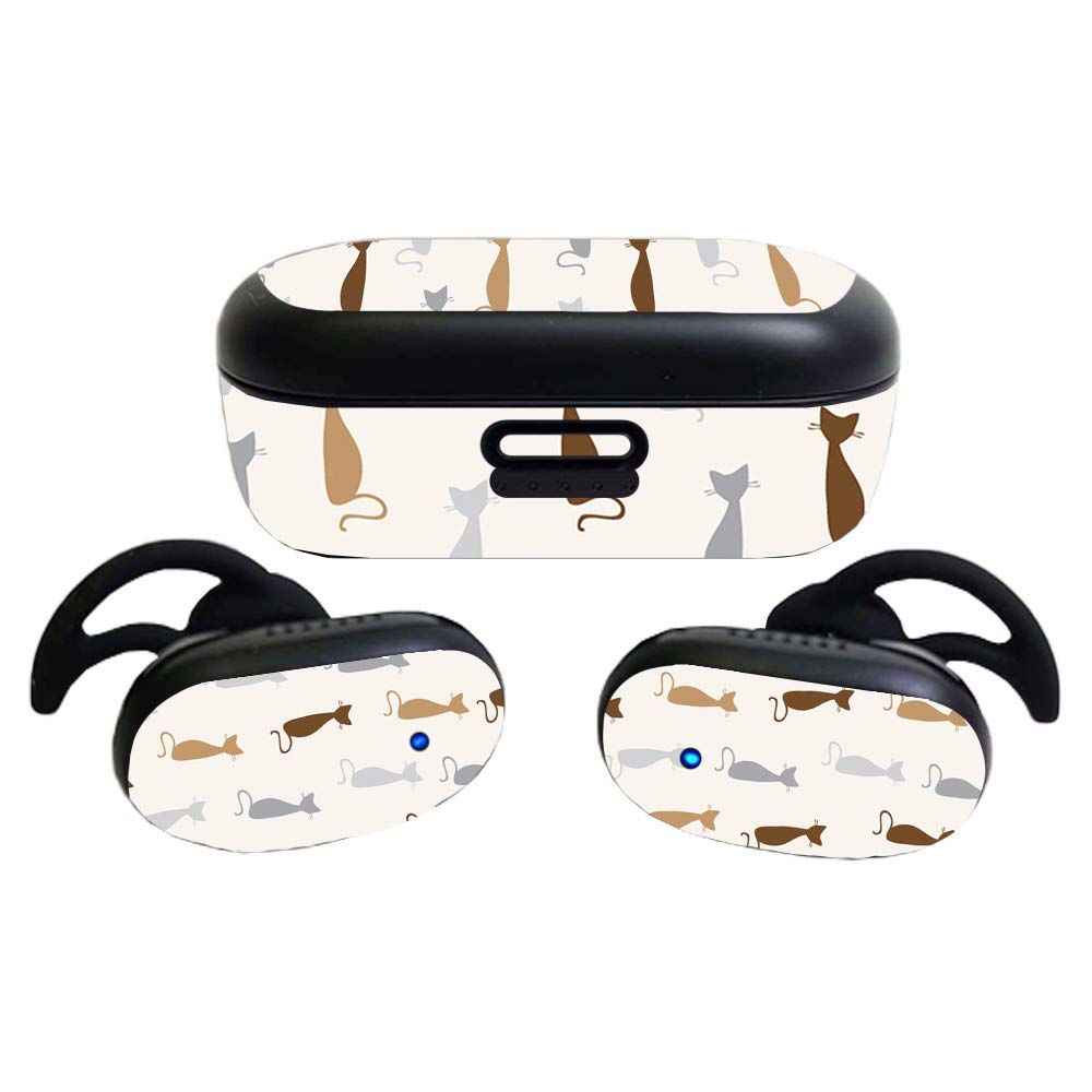 MightySkins Glossy Glitter Skin Compatible with Bose QuietComfort Earbuds (2020)