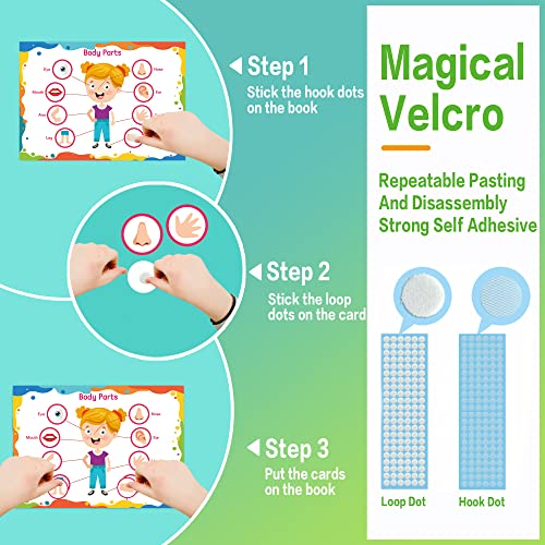 Montessori Preschool Learning Activities 32 Pages Busy Book, Montessori Toys For Toddlers, Preschool Activity Binder For Kids Early Educational Learning Materials And Coloring Book For Boys & Girls #TOP6