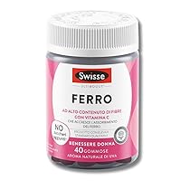 SWISSE Ultiboost – Ferro Integratore per Supporto Formazione di Globuli Rossi e Emoglobina e Riduzione Stanchezza, Integratori con Vitamina C per Accrescere Assorbimento Ferro, 40 Gommose, Gusto Uva