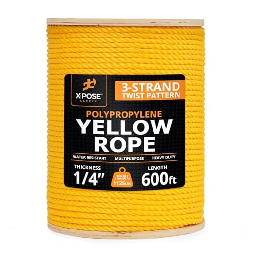 Best rope to restring an umbrella Heavy Duty Yellow Polypropylene Rope