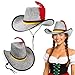 Traditional Western Fashion Perceived Cowhand Hat for Beer Festival Outdoor Incidents Ventilated Plan Permanent Substanc