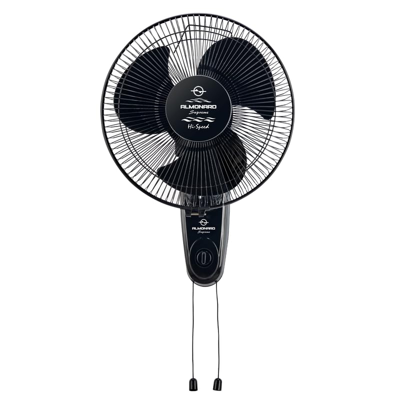 Image of Almonard |12 inch (300mm) Supreme High Speed Wall fan Black