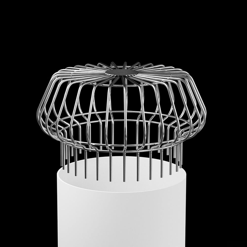 Protezione Grondaie In Acciaio Inox - Copertura Antifoglie Per Tubi Di Scarico 50-160mm - Foto 3