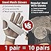 Schwer ProGuard-X Highest Level Cut Resistant Stainless Steel Metal Mesh Chainmail Glove PM5201 Butcher Glove for Meat Cutting Food Processing Knife Sharpening Oyster Shucking Kitchen Fish Fillet, XS