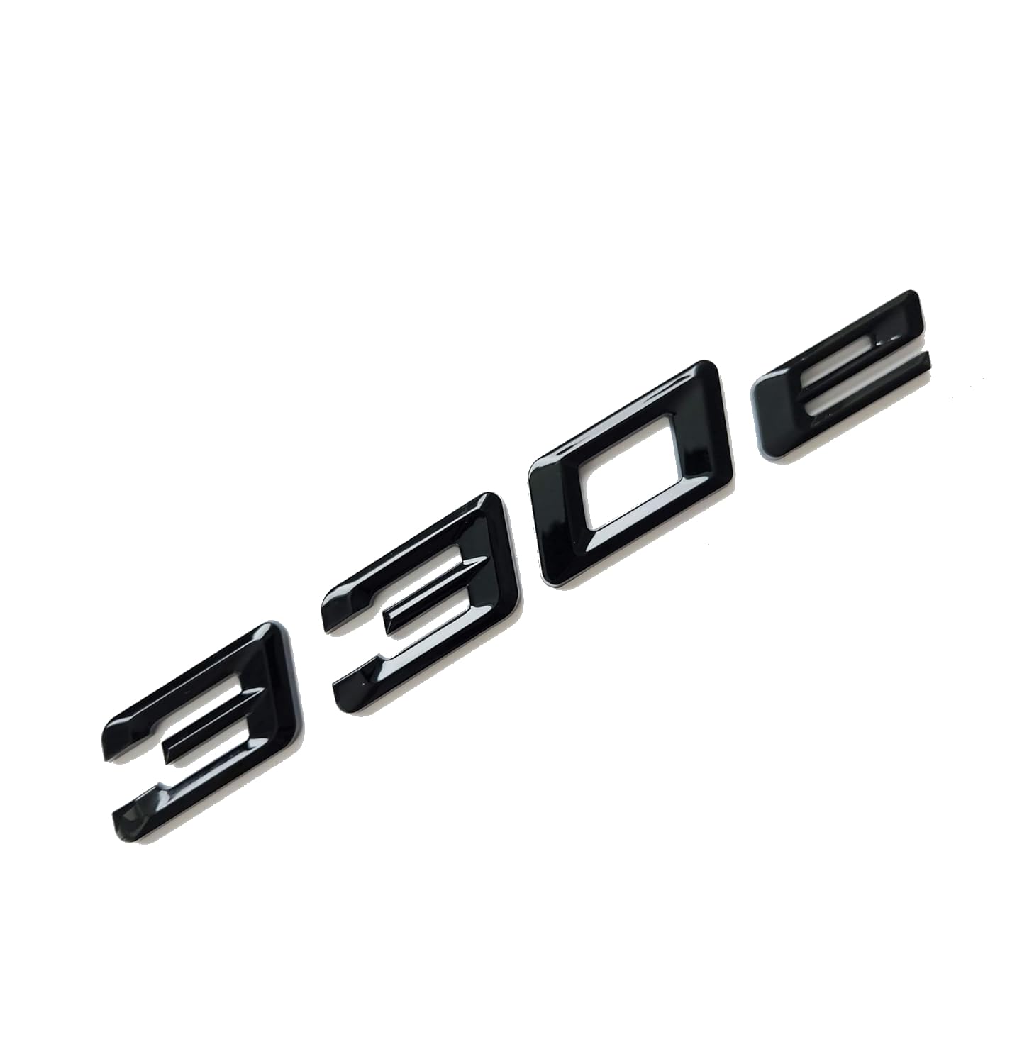 MCK Auto Insignia 330e Negro Brillante – Emblema Adhesivo Para Guardabarros O Maletero – Tuning
