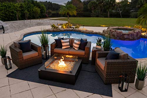 42-x-42-Square-Modern-Concrete-Fire-Pit-Table-w-Glass-Guard-and-Crystals-in-Brown-by-AKOYA-Outdoor-Essentials-Amber