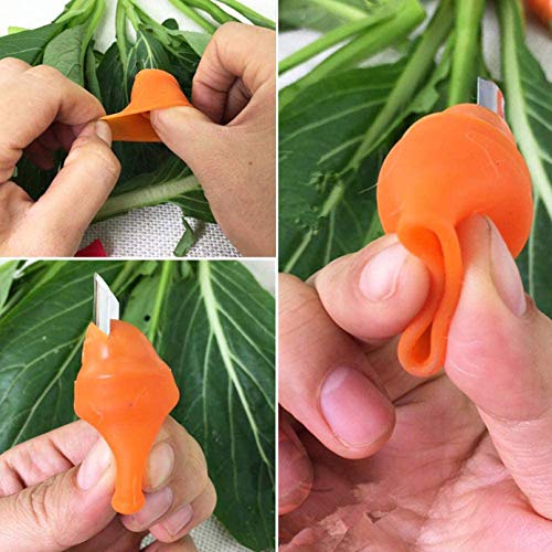 ARURA (LABEL) Thumb Cutter Separator Finger Tools Picking Device Cutting Tool For Garden Harvesting Plant Gardening
