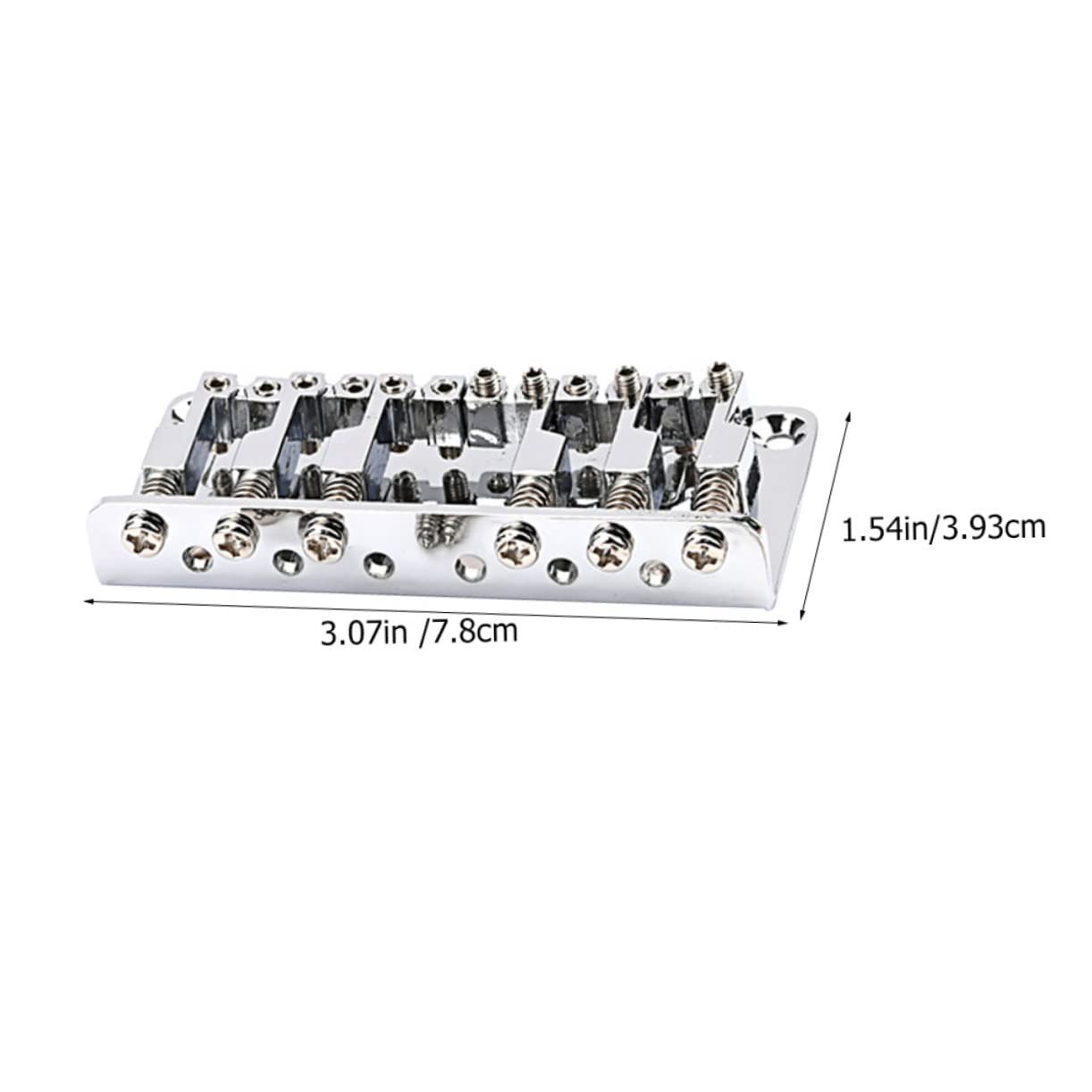 ifundom 3sets Ponte Per Chitarra Elettrica Corde Sella Accessorio Cromato Per Strumenti Musicali Migliora Suono e La Giocabilità