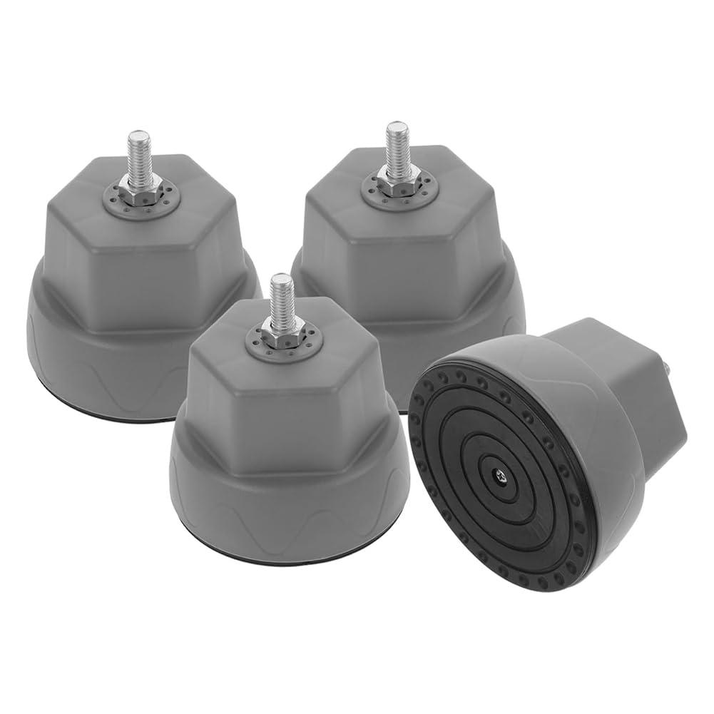 Hndhbfgrt Washing Machine Stabilizer Pads 4pcs Feet Cushions for Drum Washer Noise Reduction Elephant Foot Design