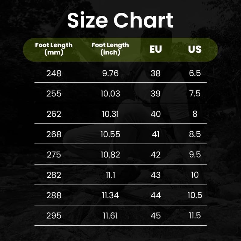 Men's Hiking Shoes, Breathable Non-Slip Trail Shoes, Lightweight Hiking Sneakers for Outdoor Trekking