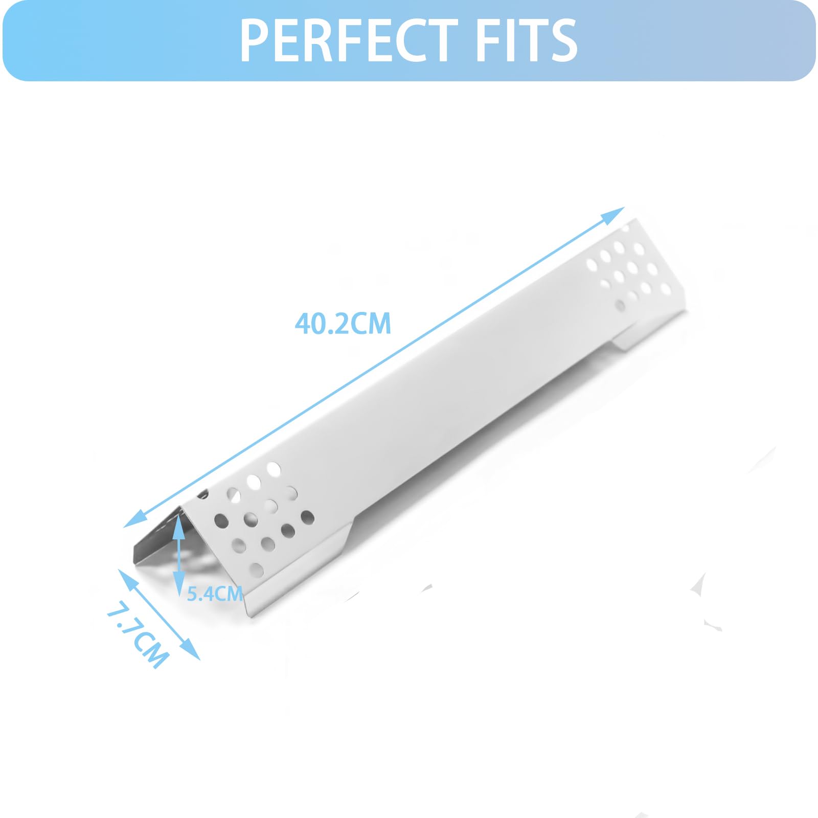 40,2 cm copertura bruciatore di ricambio per Rösle Videro Series G3, G3-S, G3-S Nero, Vario+, in acciaio inox per Rösle Videro G2, G4, G6 serie e Zanzibar, 4 pezzi