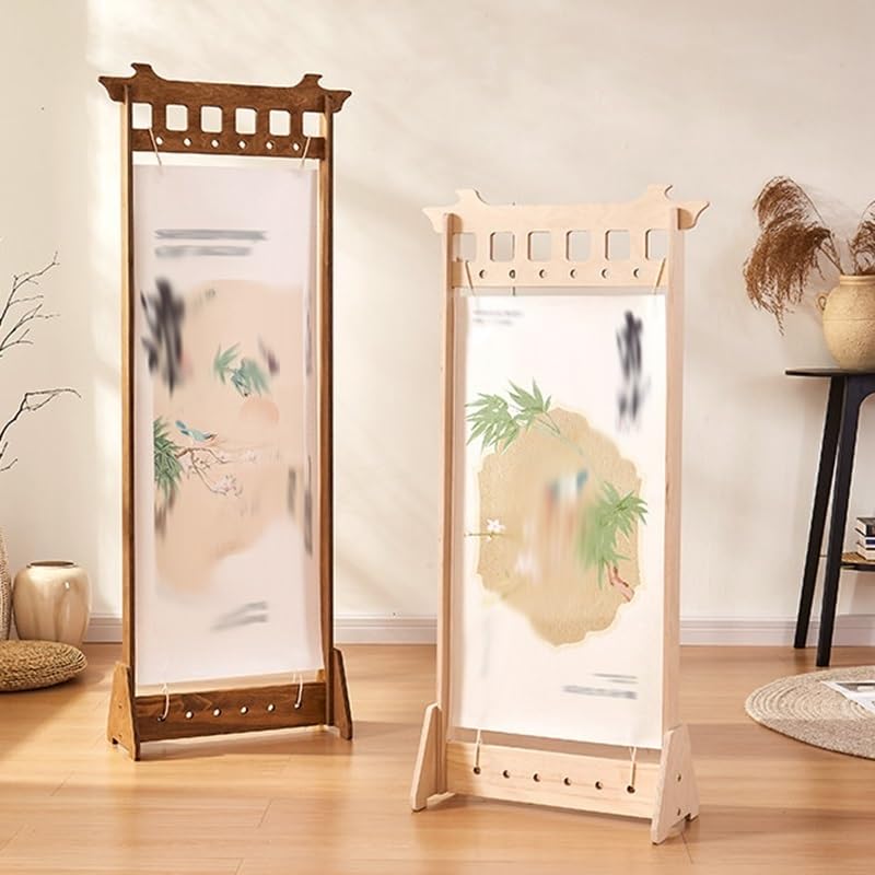 XPLKQXE Soporte Para Carteles Alta Resistencia, Expositor Madera Para Letreros, Soporte Independiente Para Paneles Y Carteles Para Exposiciones(Light brown,21.5x43.5in/5pcs)