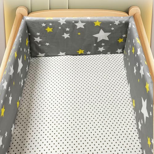 GYCS Guardilla Suave Y Resistente Ajuste Universal Diseño Portátil Dispositivo De Fijación Seguro Protección Integral Chichoneras Blanda para Decoración De Habitaciones,N03,150 * 30CM
