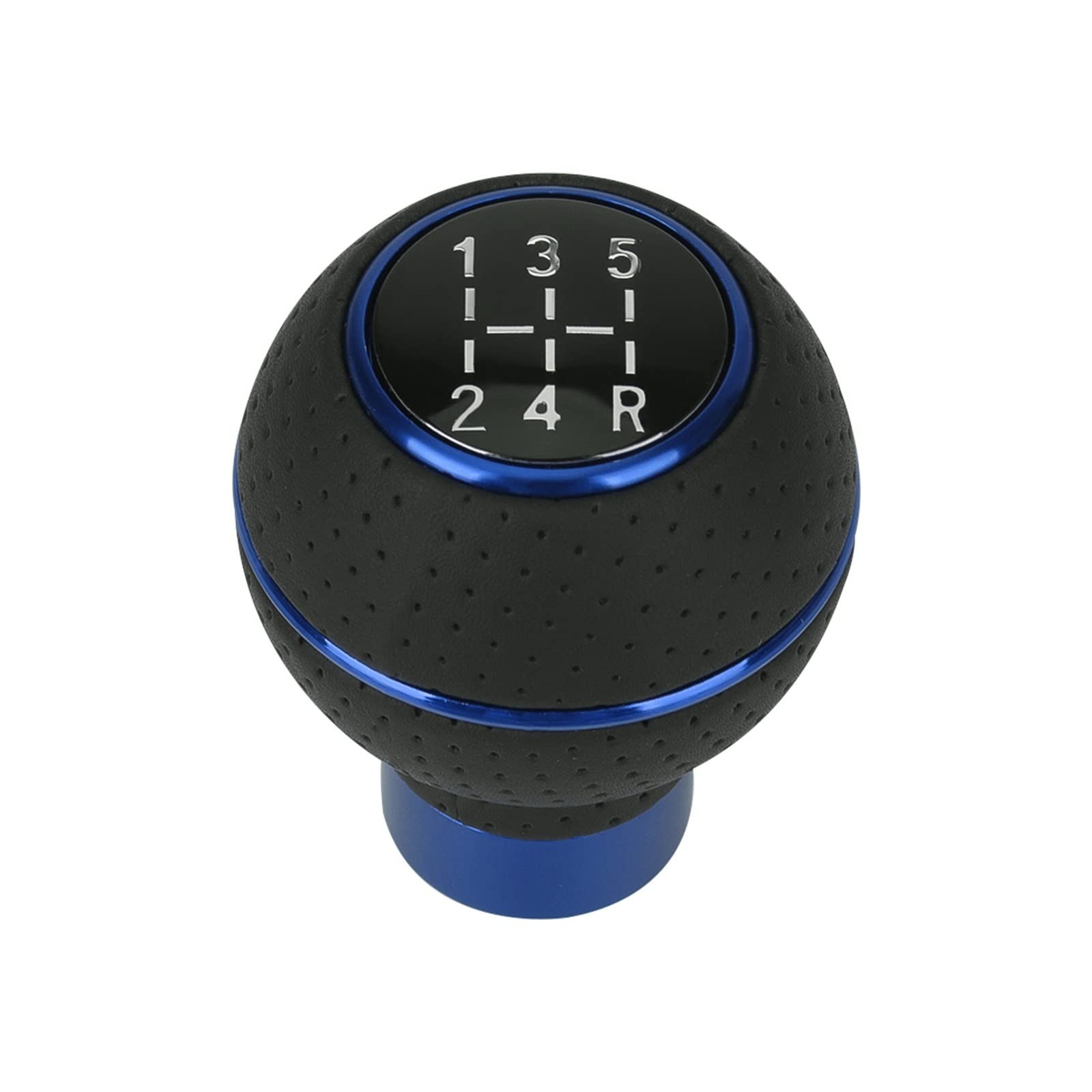 Grozzy Universal Shifter Handle Universal 5 for Speed Aluminium Car Gear Shift Knob M8 M10 M11 M12 for Manual Transmission(Blue)