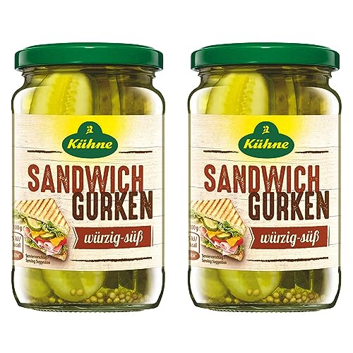 Kühne Sandwich Gurken, 330g (Packung mit 2)