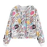 ❤️ Sudaderas cortas adolescentes chicas Lugar adecuado : Diario / Deportes / Running / Escuela / Oficina / Viaje / hogar / cámping / bicicleta partido / boda / vacaciones / citas / noche / negocios / playa / fotografía ❤️ Sudaderas mujer talla grande Para Hija/ Esposa / Amante / Amigo Regalo de la escuela / cumpleaños / Halloween / Navidad / Año nuevo
