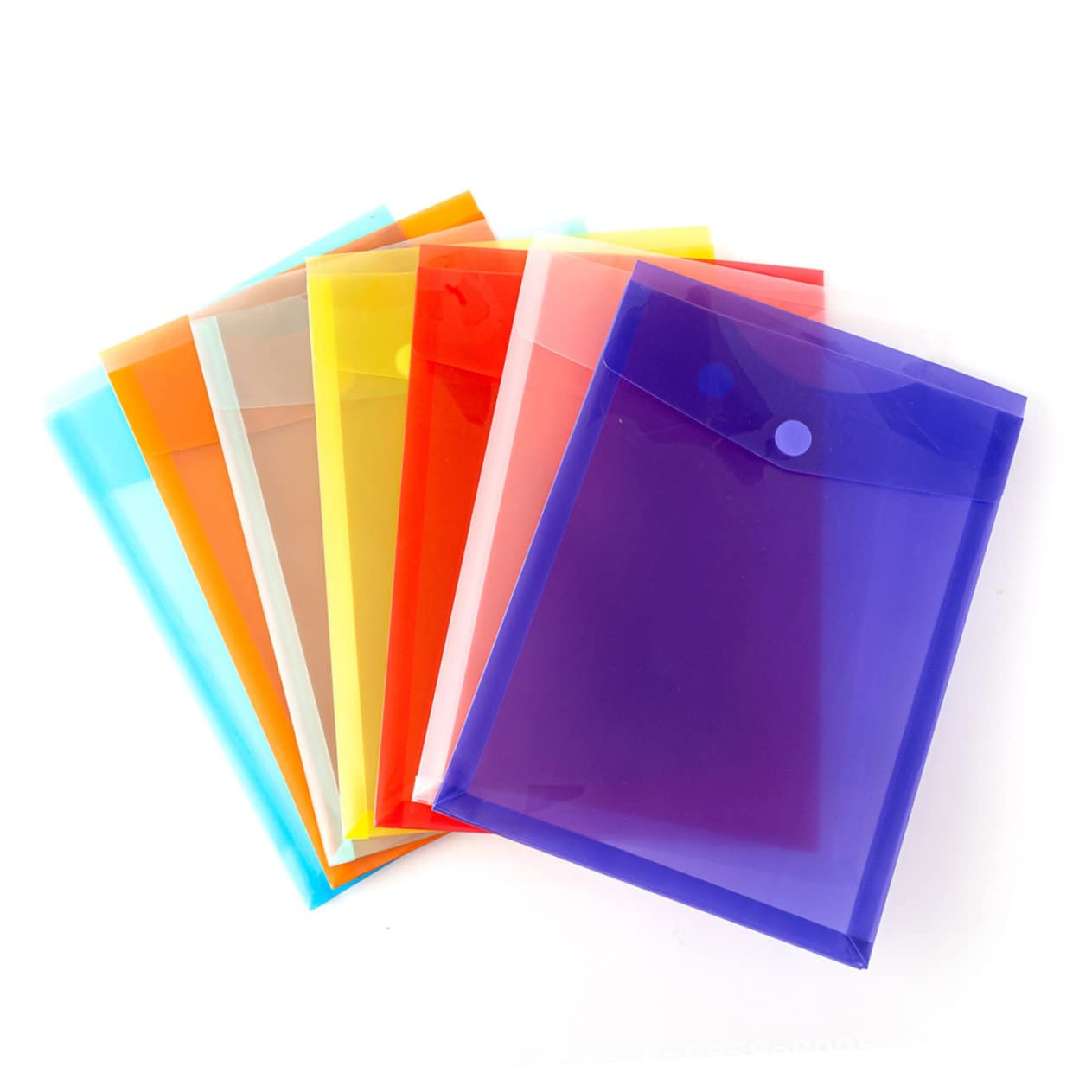 VILLCASE 3 Sätze Aktentasche Dokumententasche Office Sulies Aktenordner Druckknopf A4 Aktentasche Sicheres Kunststoffmaterial 7 Stück * 3