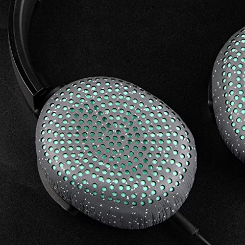 Image of SOULWIT Earpads Replacement for Skullcandy Riff, Riff2 Wired /Wireless On-Ear Headphones, Ear Pads Cushions with Softer Leather, Noise Isolation Foam (Grey)