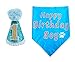 Produktbild BIPY Dog 1st Birthday Hat and Bandana Set for Boys Small Medium Large Dogs Cats Costumes Headwear Blue