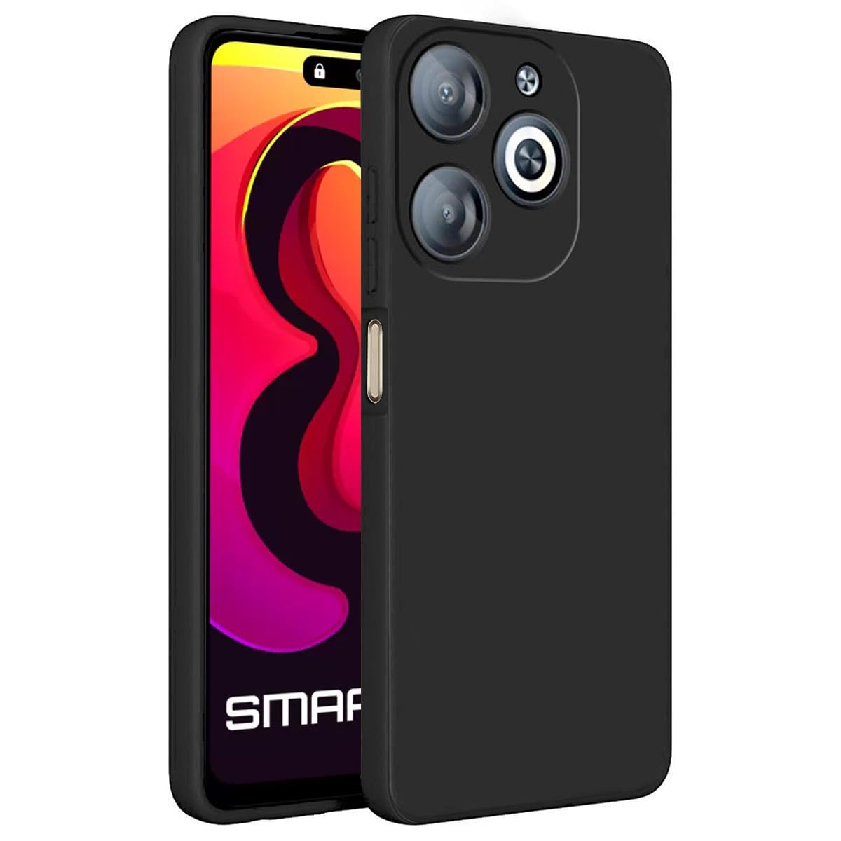 SHINESTAR Liquid Silicone Infinix Smart 8 HD Case Cover | Microfiber Inside | 360 Degree Camera Protection Bump Back Case Cover for Infinix Smart 8 HD - Black (B0CRP61XKZ) Amazon Price History, Amazon Price Tracker