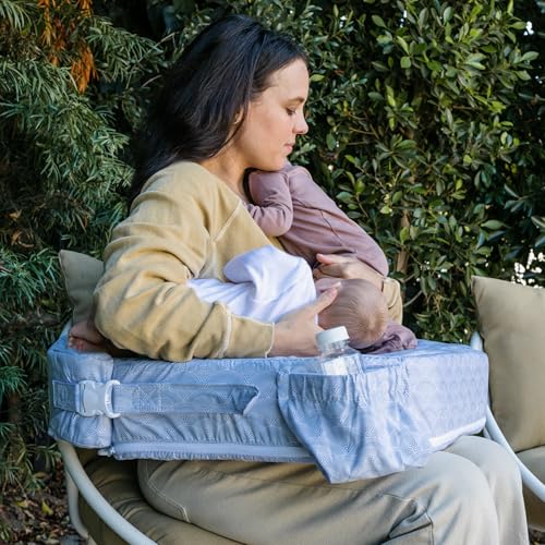 Image of My Brest Friend Twin Nursing Pillow Cover - Slipcovers for Baby - Adjustable Fit, Easy Care, Durable - Original Nursing Pillow Not Included, Horizon