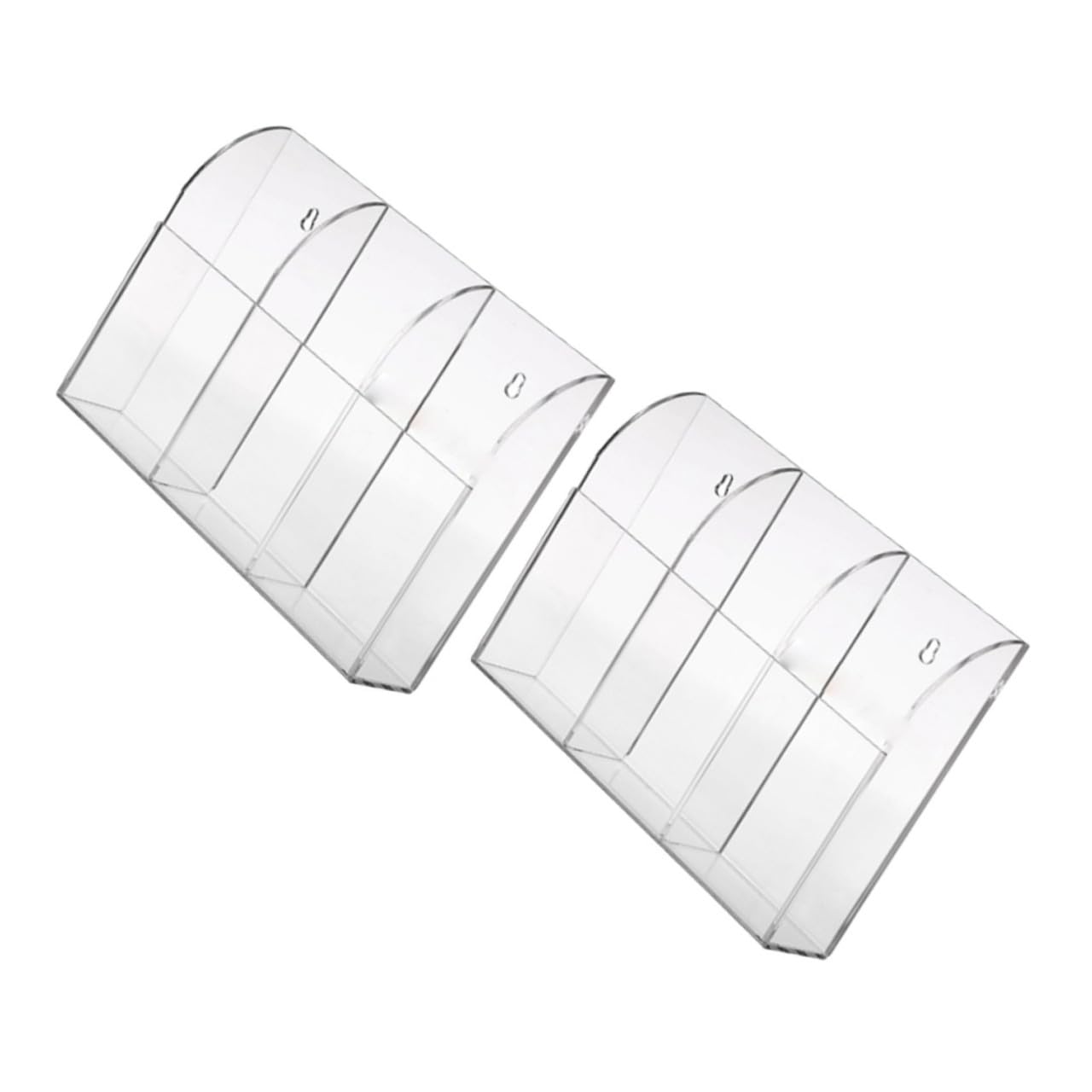 STOBAZA 3juegos Soporte De Pared Para Control Remoto De Acrílico Organizador Transparente Para Almacenamiento De Mandos Para Sala De Estar Oficina y Dormitorio