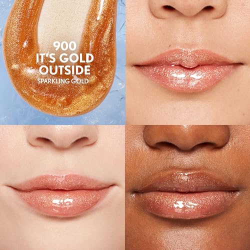 Covergirl Clean Fresh Yummy Plumper Lip Gloss, 900 It's Gold Outside, Shiny, Vegan Formula, Easy to Apply, Minty Flavor, 0.33oz - image 3